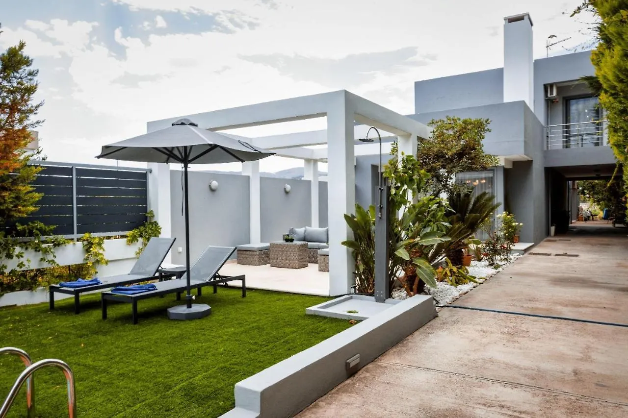 Luxury Villa Hestia Grey With Private Pool Rethymno
