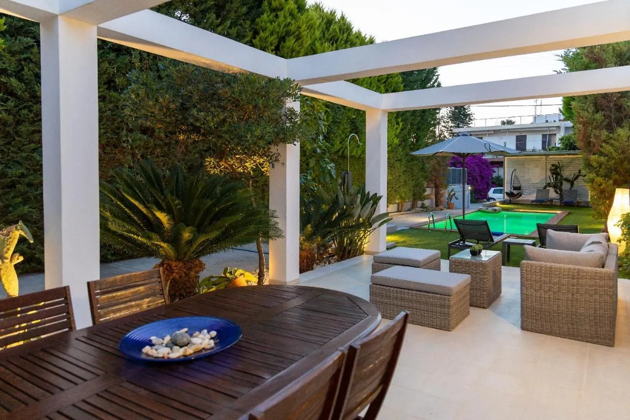 Luxury Villa Hestia Grey With Private Pool Rethymno  Greece